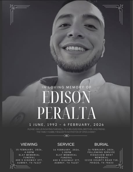 Edison Peralta, McKinney, TX Cause Of Death, Obituary: Cherished Community Member Has Passed Away